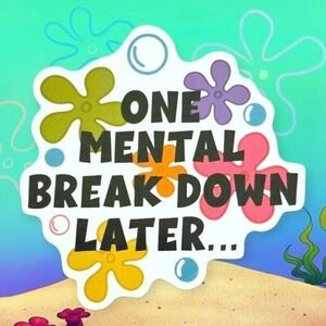 Funny Meme‎ One Mental Breakdown Later Magnet